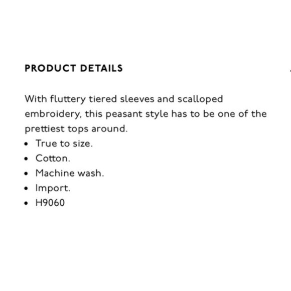 NWT MADEWELL sz 0 White Blue Embroidered Story Peasant Blouse Top retail $88 - Picture 6 of 14